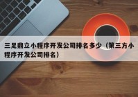 三足鼎立小程序开发公司排名多少（第三方小程序开发公司排名）